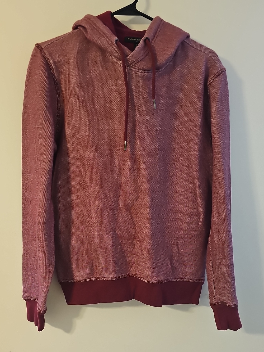 Banana Republic Lofty Popover Hoodie Berry Wine Women's Size Small